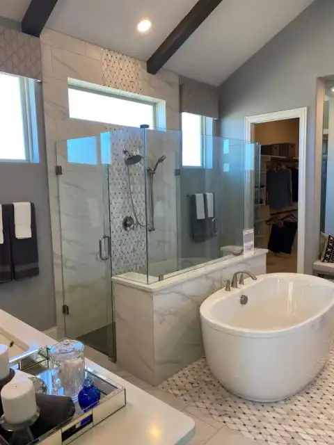 Classic and Elegant Bathroom Renovation - Bathroom Remodeling Service in Lewisville TX