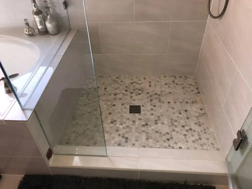 Contemporary Bathroom Shower Remodeling