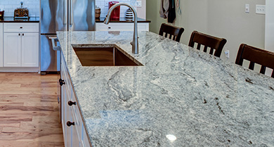 Beautiful luxury kitchen with quartz and granite countertops